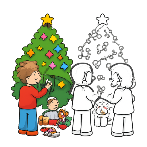 Christmas Tree Coloring Pages