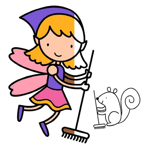 Fairy Coloring Pages for Toddlers