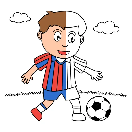 Soccer Player Coloring Pages