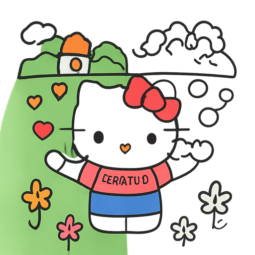 Hello Kitty Coloring Pages